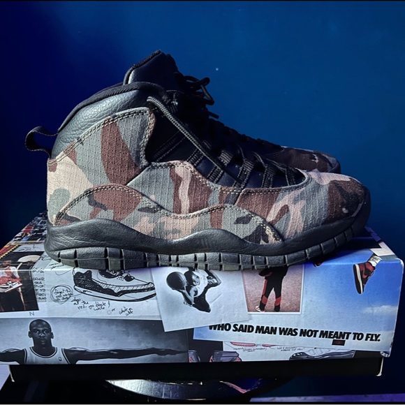 Air Jordan X 10 “Woodland Camo” size 8.5 - Picture 1 of 7